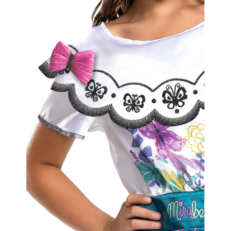 AmzBarley Encanto Mirabel Robe pour fille avec personnage de dessin animé avec Sac, Lunettes Vertes et Boucles d'oreilles - Jeux - Jouets