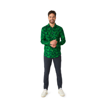 Chemise suitmeister de saint patrick à trèfles pour homme