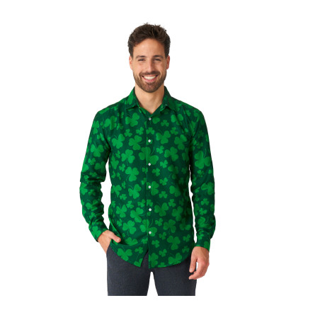 Chemise suitmeister de saint patrick à trèfles pour homme