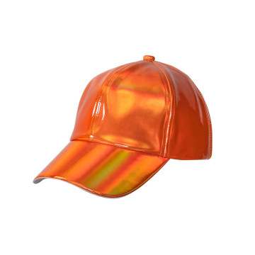 Casquette adulte holographique orange