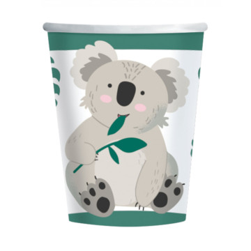 8 Gobelets Koala 250 ml en carton