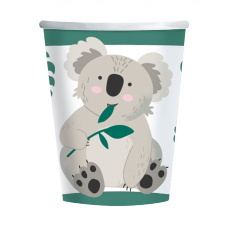 8 Gobelets Koala 250 ml en carton