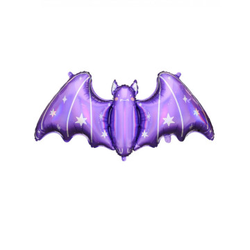 Géante chauve-souris violette en ballon aluminium