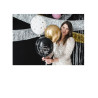 Lot de 6 ballons Happy New Year noir et or