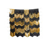 7 guirlandes tassels noires et or