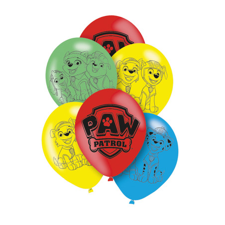 6 ballons Pat' Patrouille