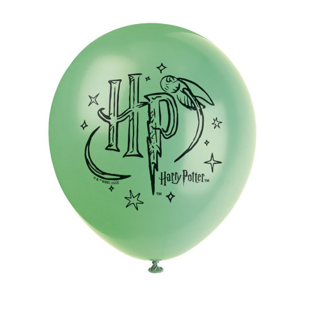 8 Ballons de baudruche Harry Potter latex