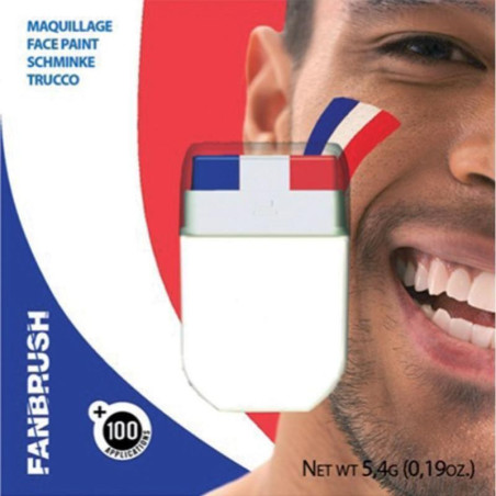 Maquillage bleu blanc rouge