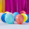 40 mini ballons multicolores - 12 cm