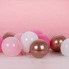 40 mini ballons mix rose gold - 12 cm