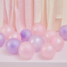40 mini ballons roses et lilas