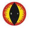Lentilles de diable rouge Halloween