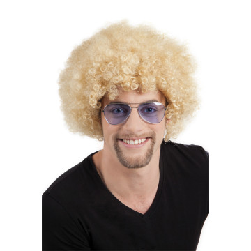 Perruque afro blonde