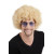Perruque afro blonde