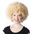 Perruque afro blonde