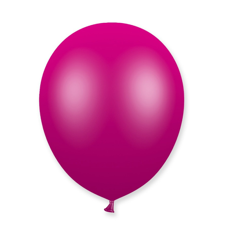 50 Ballons de Baudruche Métallisés Fushia - Jour de Fête - Ballons -  Décoration