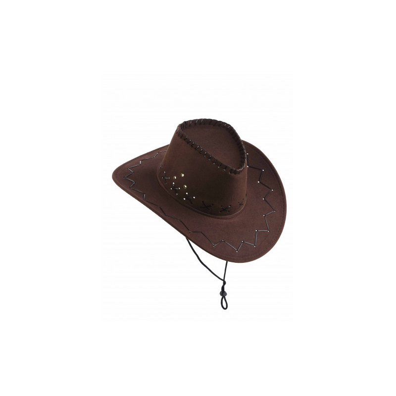 Chapeau Cowboy Vintage Express Riders En Feutre De Laine - Marron, Taille S (6 5/8), Homme