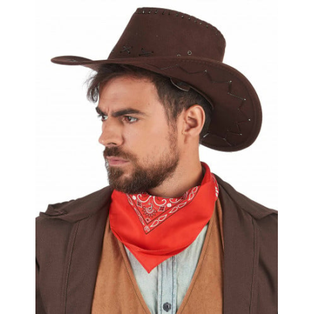 Chapeau Country ou Cowboy Daim Marron pour homme