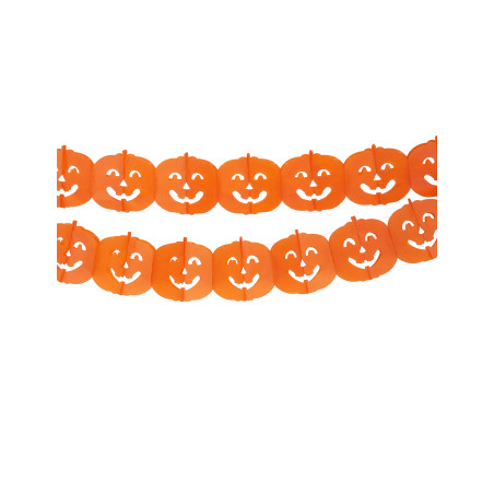 Guirlande citrouille Halloween 4 m