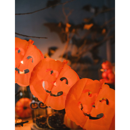 Guirlande citrouille Halloween 4 m