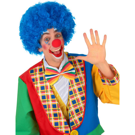 Perruque clown bleue