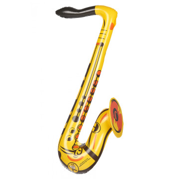 Saxophone adulte gonflable jaune