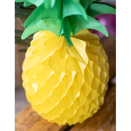 Décoration en papier de 35 cm ananas