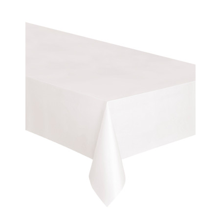 Nappe rectangulaire en plastique blanche