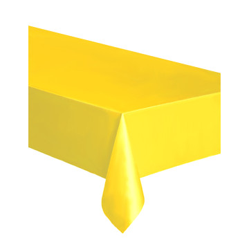Nappe rectangulaire en plastique jaune