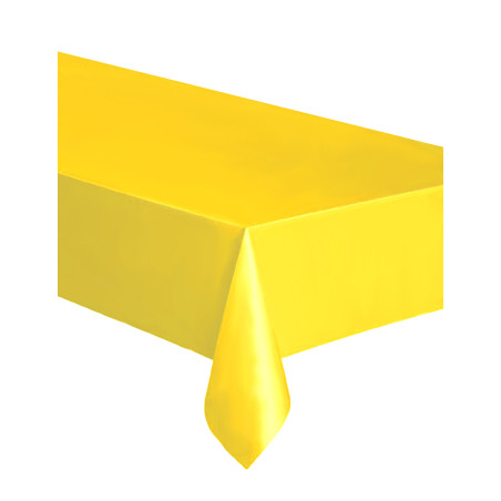 Nappe rectangulaire en plastique jaune