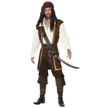 Déguisement Pirate Jack homme marron