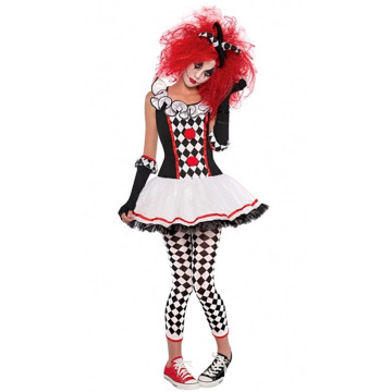 Déguisement Arlequin Honey Halloween adolescent