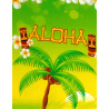 Nappe de 270 x 135 cm aloha en plastique