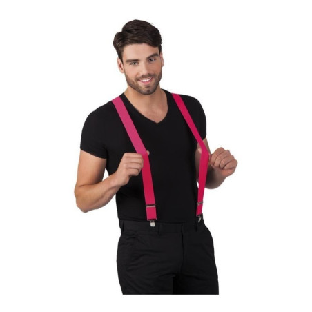Bretelles roses fluo Bretelles roses fluo