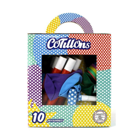 Kit Cotillons 10 personnes - Couleur au Choix - Jour de Fête