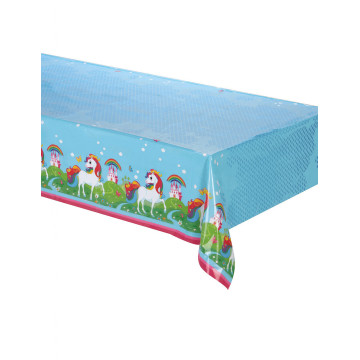 Nappe en plastique Licorne 120 x 180 cm