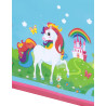 Nappe en plastique Licorne 120 x 180 cm