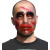 Masque Transparent homme avec sang Masque Transparent homme avec sang