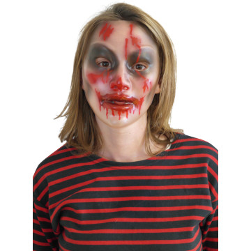 Masque Transparent femme avec sang