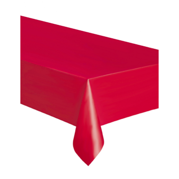 Nappe rectangulaire rouge