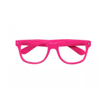 Lunettes party rose fluo sans verre