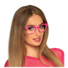 Lunettes party rose fluo sans verre