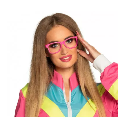 Lunettes party rose fluo sans verre