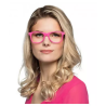 Lunettes party rose fluo sans verre