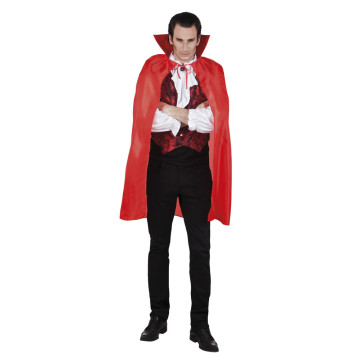 Cape de vampire halloween rouge taille adulte