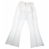 Pantalon pat d'éph stretch blanc