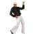 Pantalon pat d'éph stretch blanc