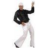 Pantalon pat d'éph stretch blanc