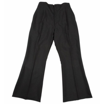 Pantalon pat d'éph stretch noir