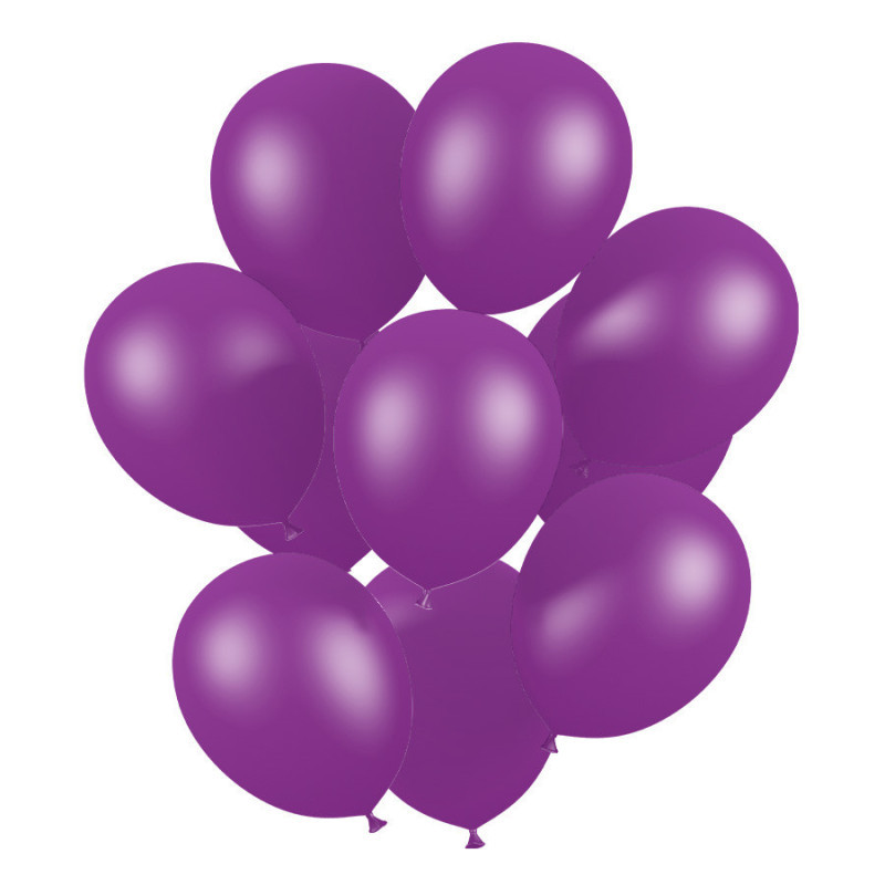Unique Ballons de fête en latex Uni Violet nuit 30,5 cm